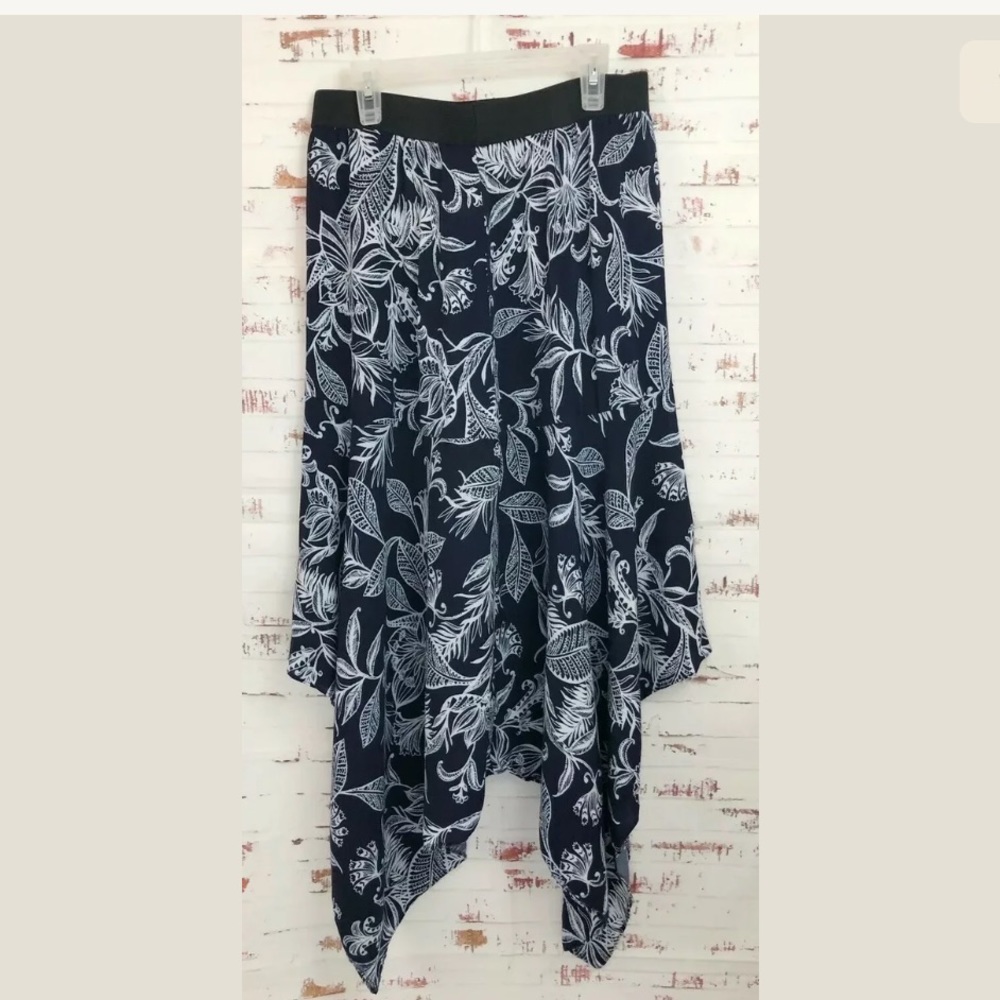 Laundry by Shelli Segal Floral Skirt Asymmetrical